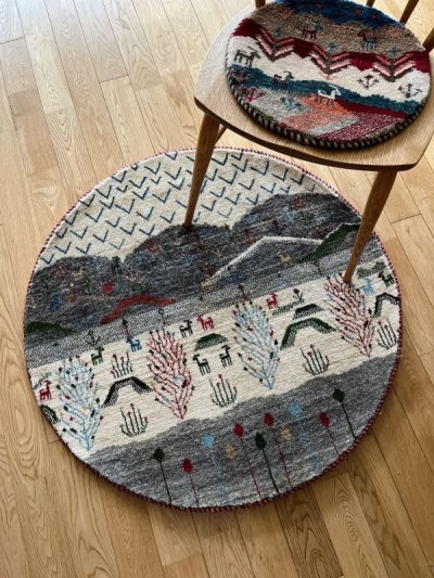 画像1: カシュクリ/大きめの玄関マットサイズ94×94cm